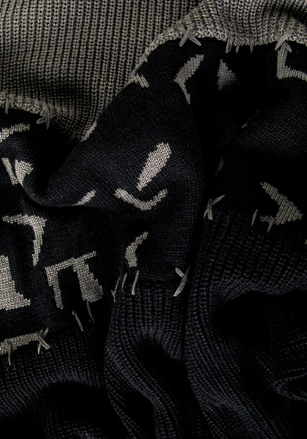 Abstract Longline Sweater - Image 6