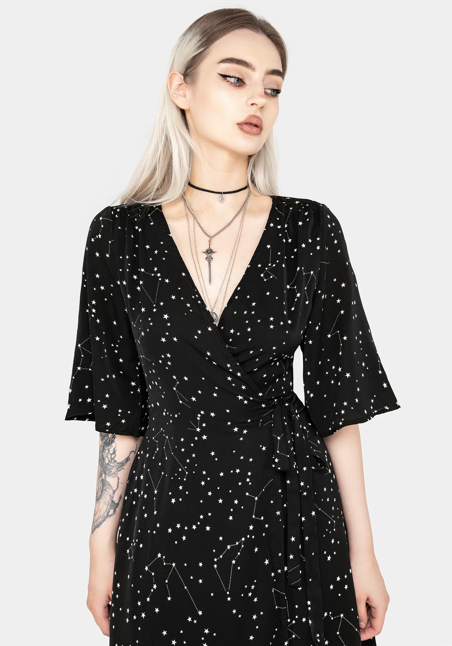 Celestial Midi Kimono Dress - Image 6