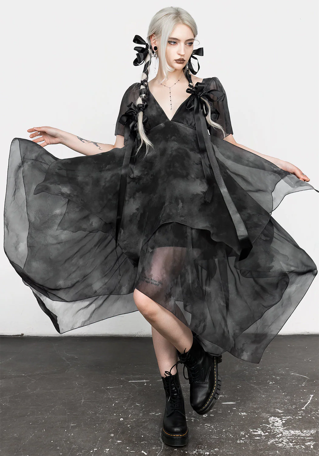Tempest Layered Midi Dress - Image 8